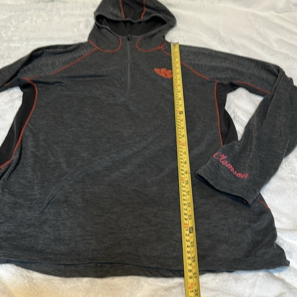 Clemson women’s long sleeve pullover with hood - Picture 5 of 11